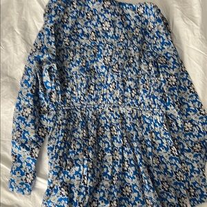 J. Crew Blue Floral Dress